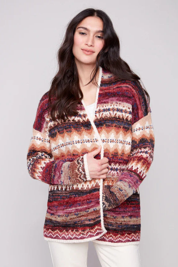 Jacquard Cardigan