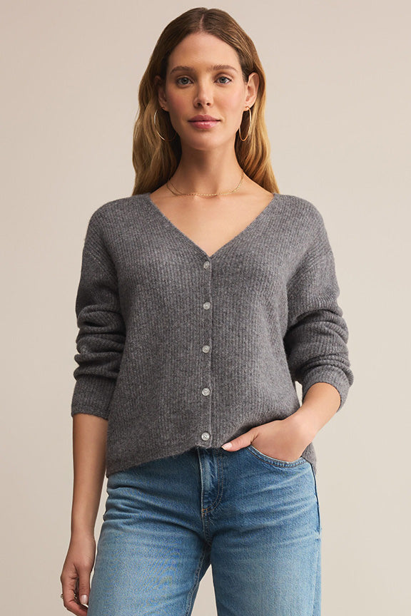 Emile Cardigan in Heather Grey
