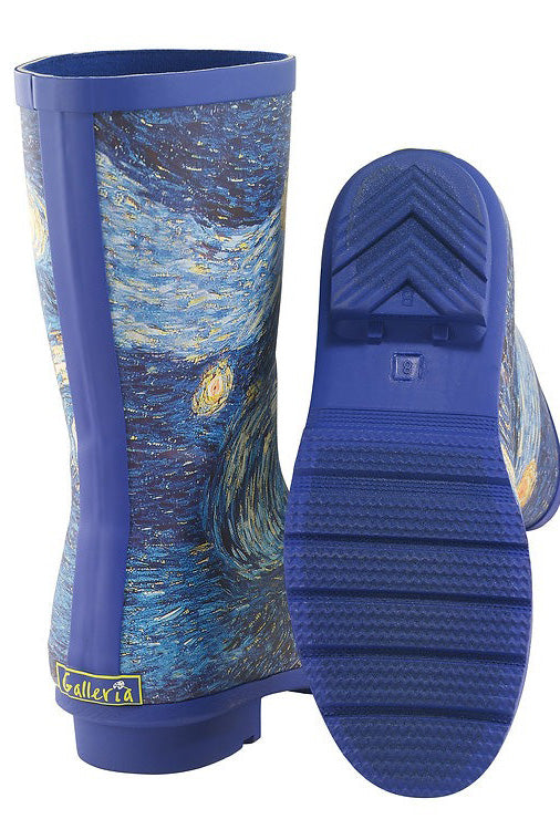 Starry Night Mid-Calf Rain Boot