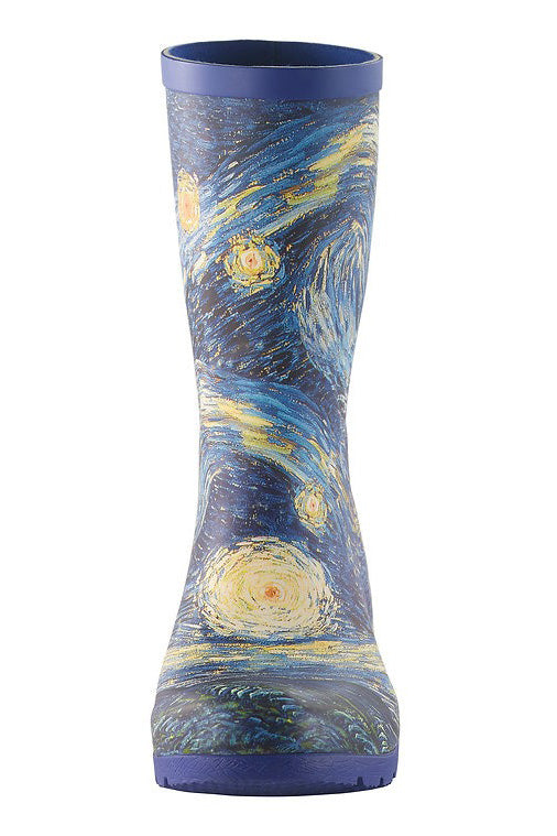 Starry Night Mid-Calf Rain Boot