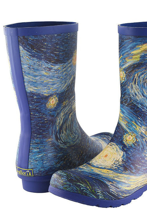 Starry Night Mid-Calf Rain Boot