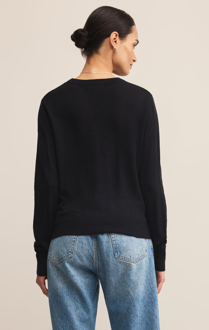 the Perfect Layer Sweater in Black