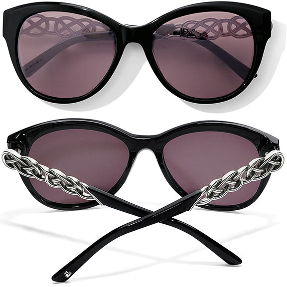Interlock Braid Black Sunglasses