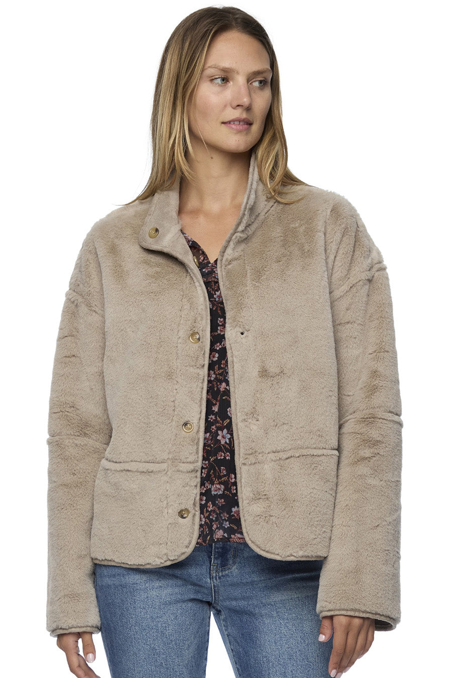 Pennington Reversible Faux Fur Jacket