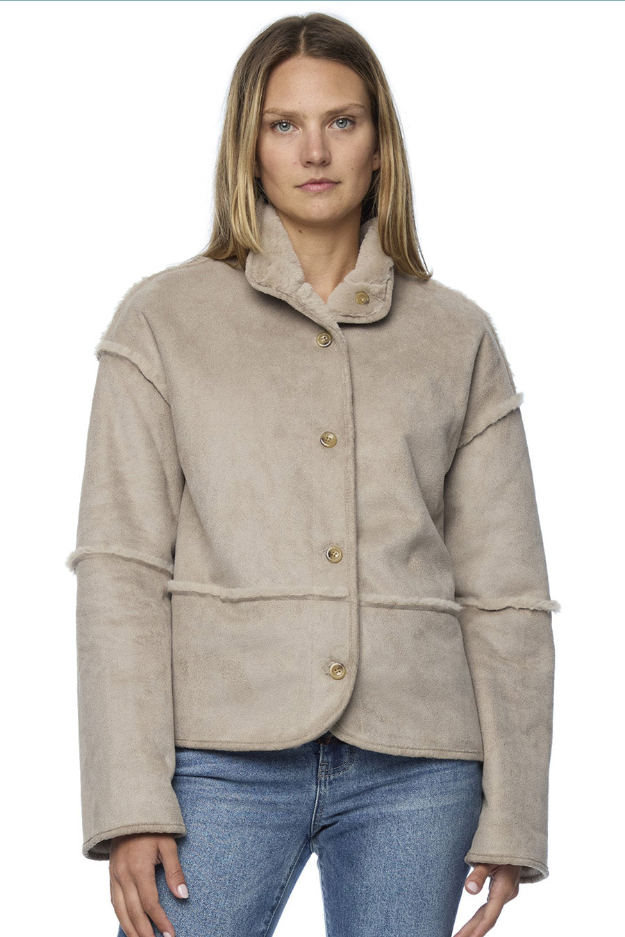 Pennington Reversible Faux Fur Jacket