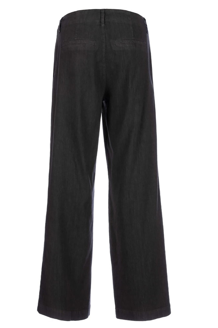 Meg Linen Wide Leg Pants - Sea Blue