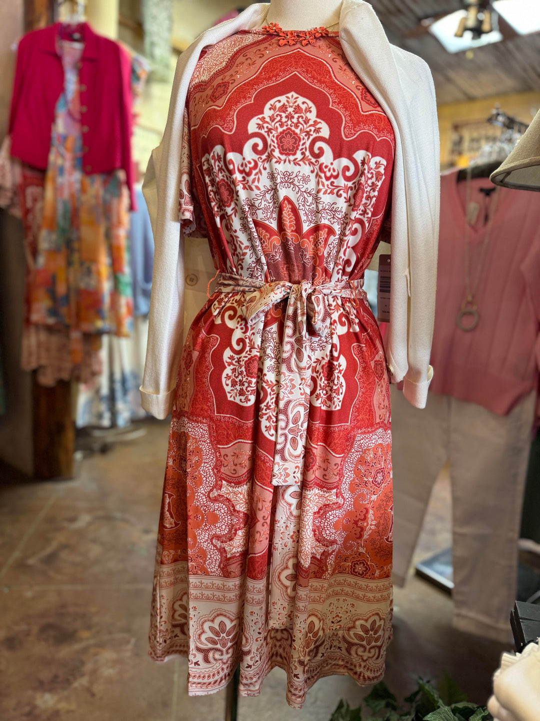 Flutter sleeve dress