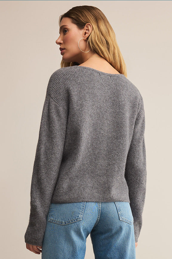 Emile Cardigan in Heather Grey