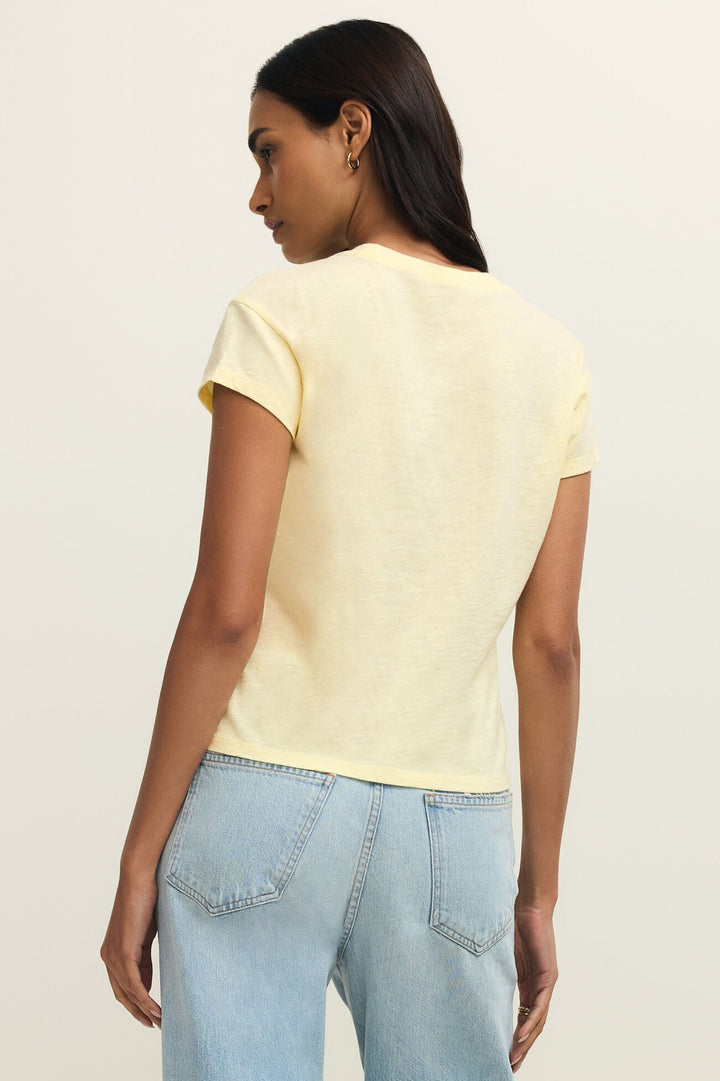 Modern Slub Tee in Pineapple