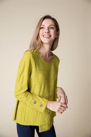 Steady Stream Overlay Top - Pear