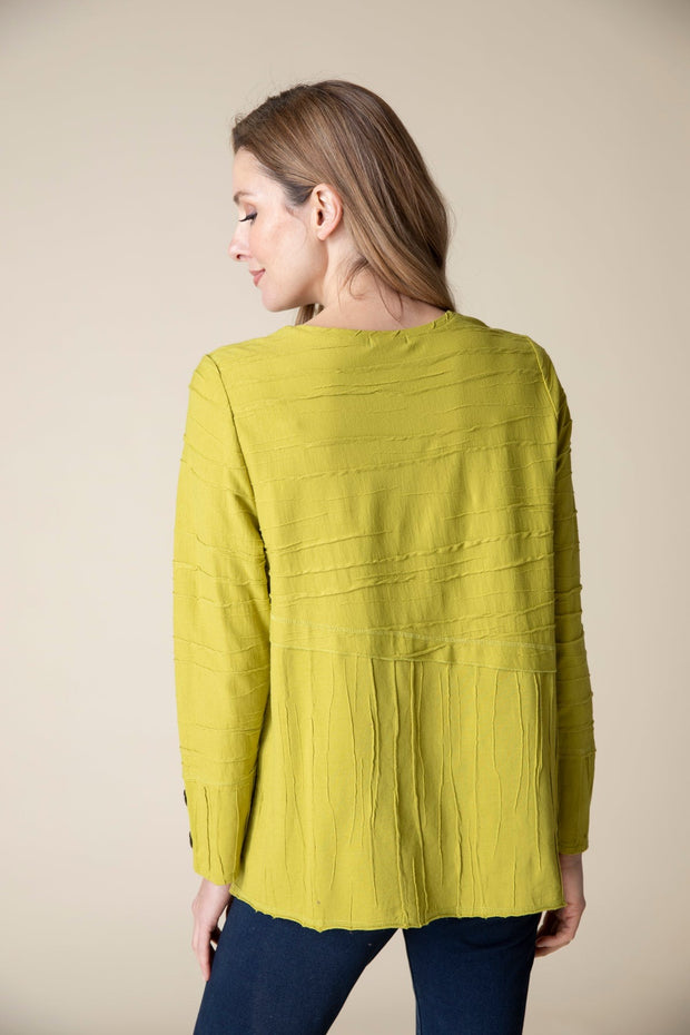 Steady Stream Overlay Top - Pear
