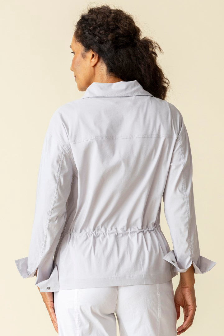 Cool Tech Utility Jacket in Smoke
