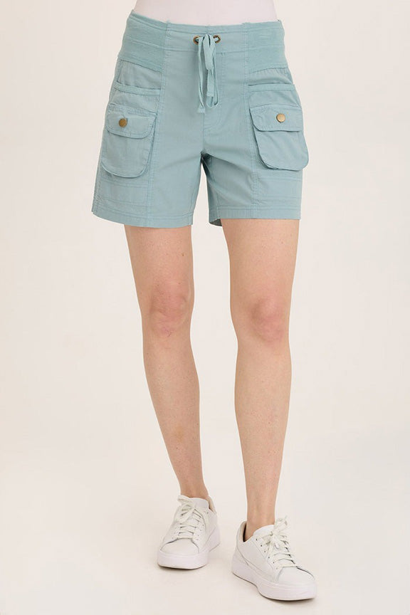 Felix Stretch Cargo Short in Ocean Front