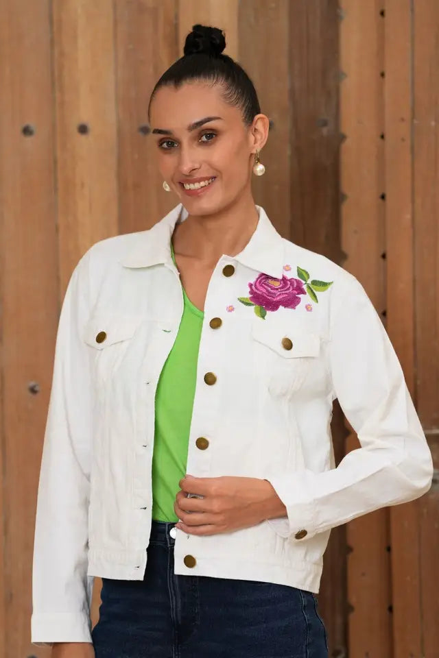 Embroidered Denim Jacket