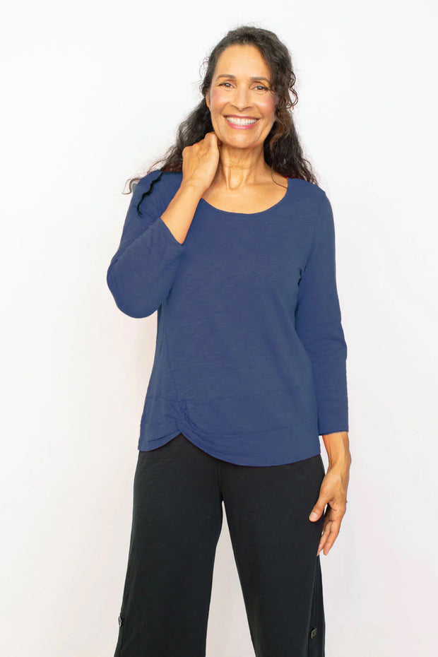 Cotton Side-Twist Tee
