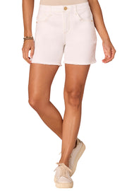 High Rise Shorts w/ Frayed Hem
