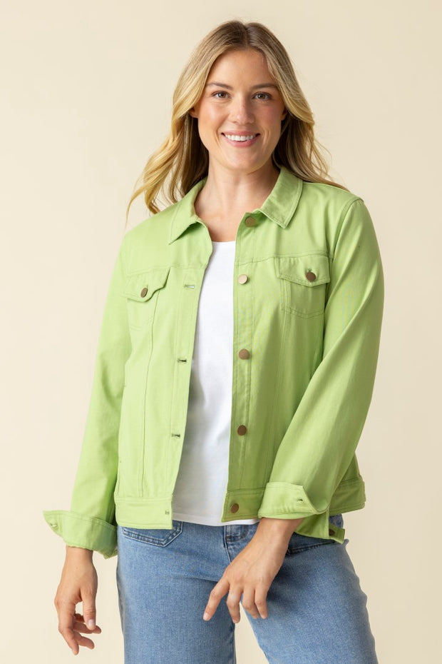 Stonewash Jean Jacket - Leaf