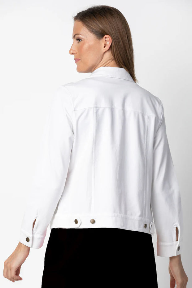 Stonewash Jean Jacket - White