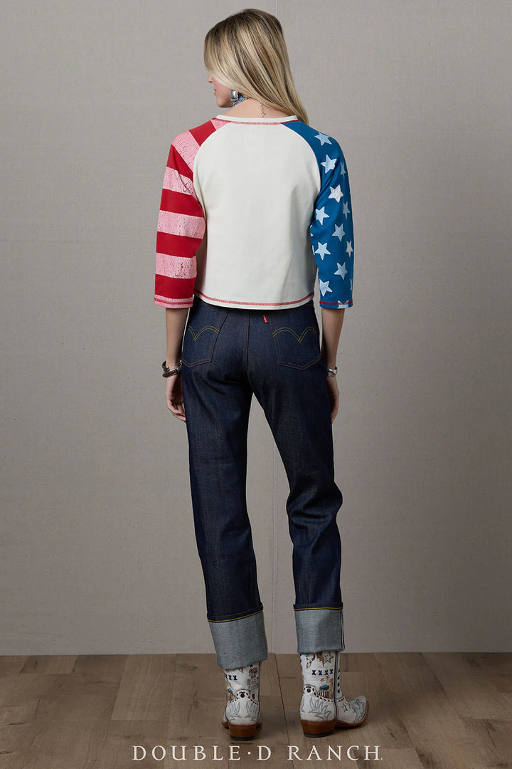 Lady Liberty 3/4 Sleeve Tee