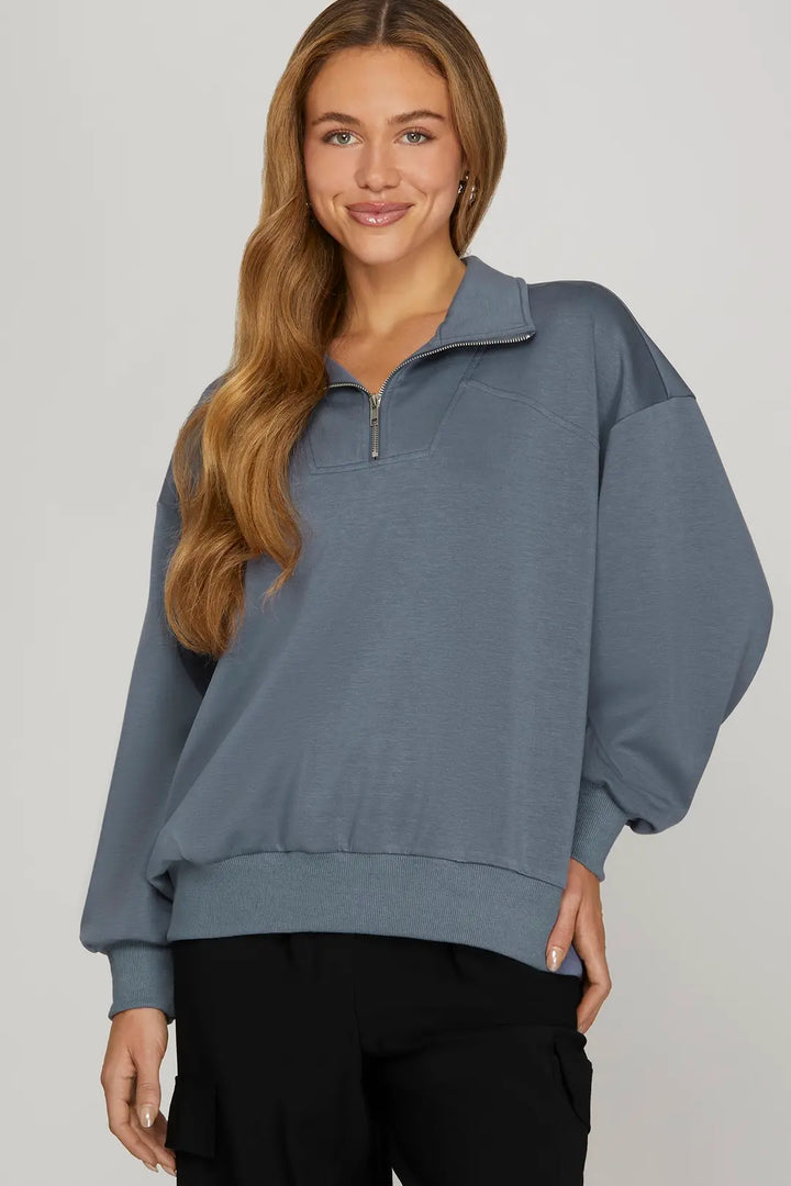 Quarter Zip Sweatshirt