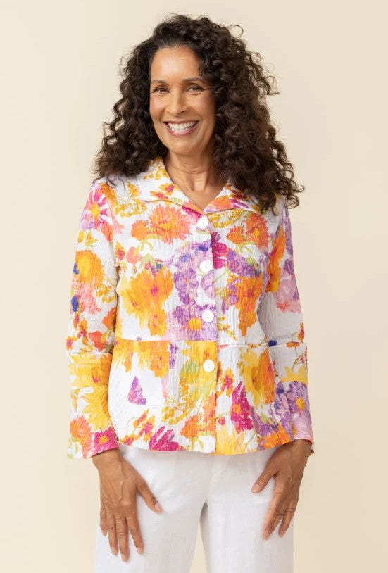 Sunflower Patch Flounce Jacket