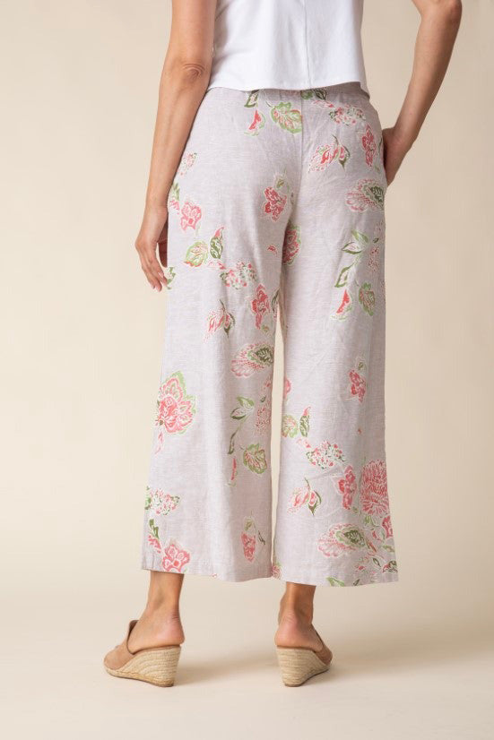 Linen Bloom Flood Pant