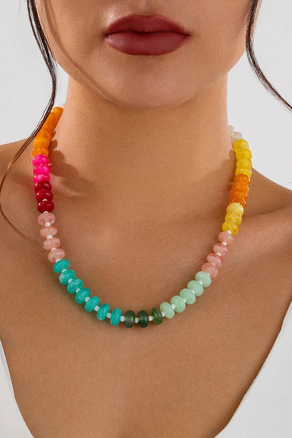 Vibrant Beaded Necklacce