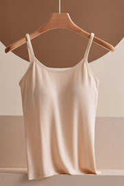 Nude Camisole Tank with Built-in Bra