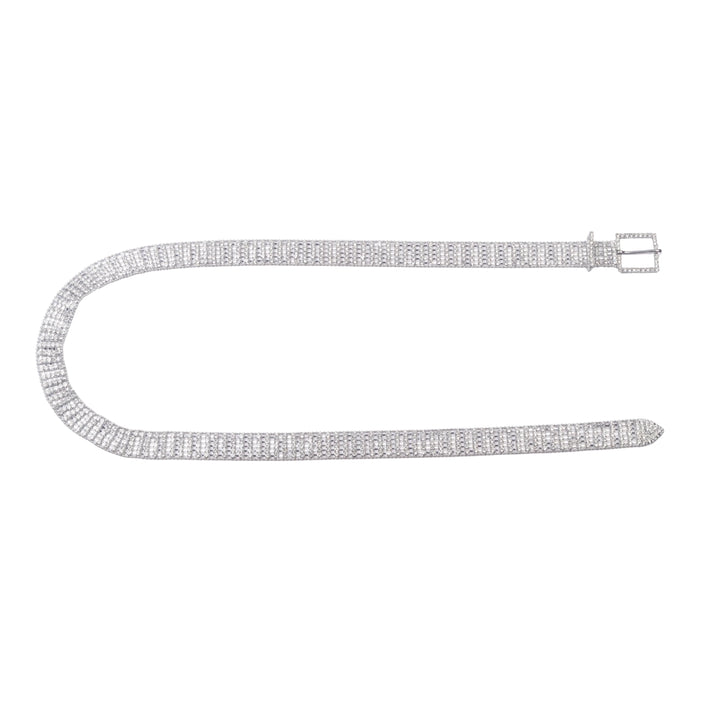 Crystal Embellished Mesh Belt