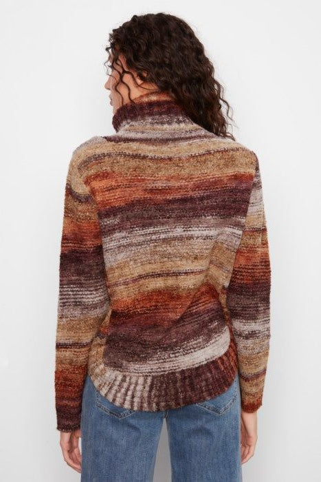 Cowl Neck Rounded Hem Sweater