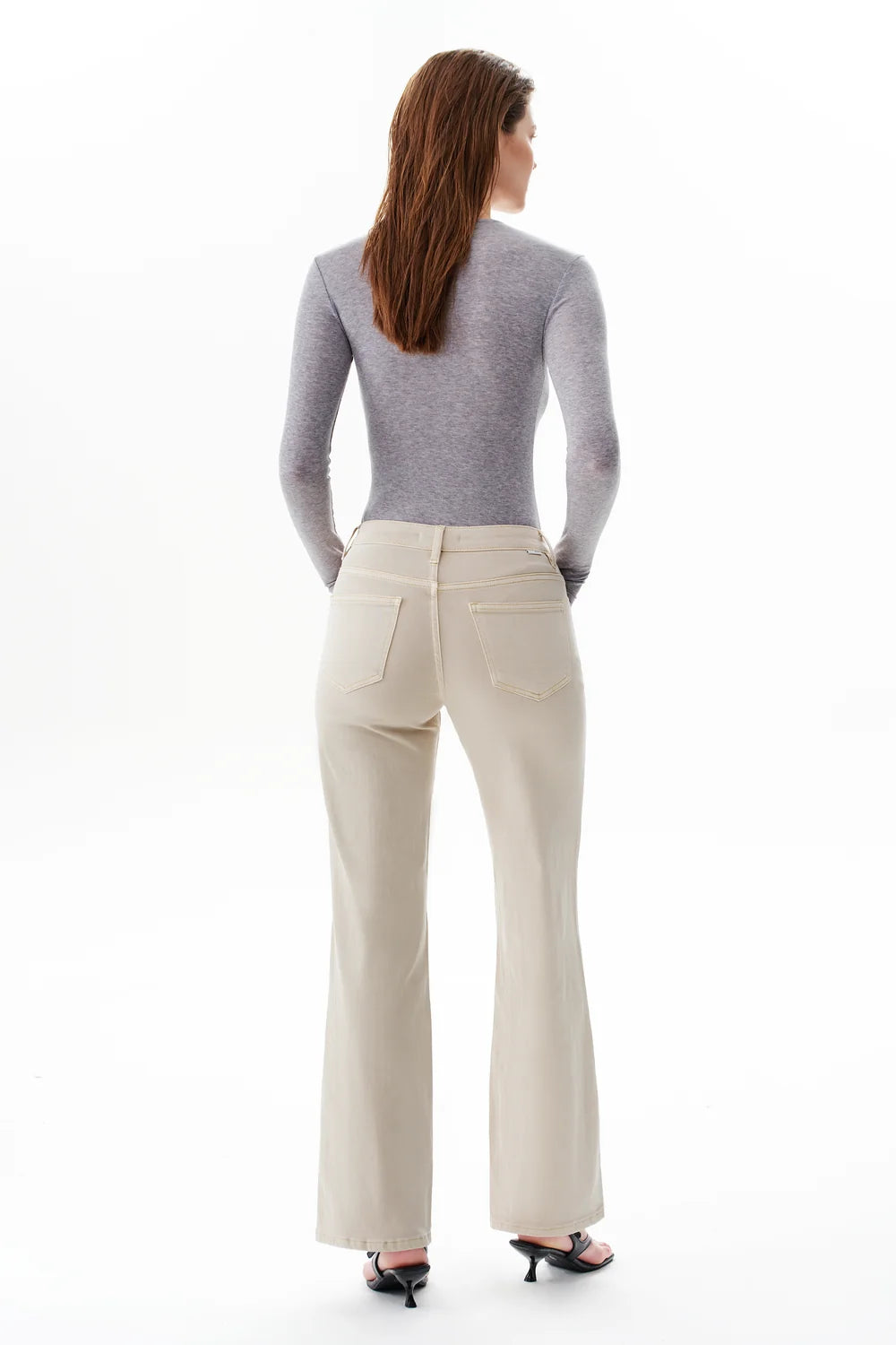 Mid Rise Wide Leg Jeans