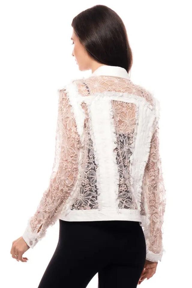 Lace Jean Jacket