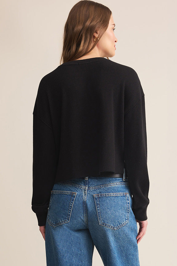 Angel Mini Thermal Top in Black