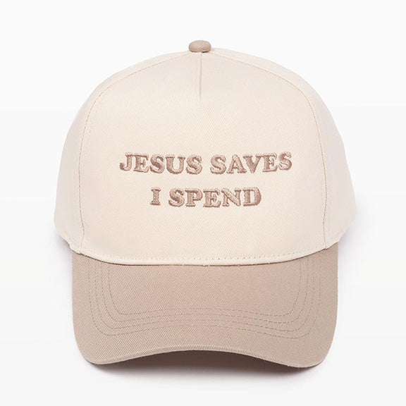 Jesus Saves I Spend Cap