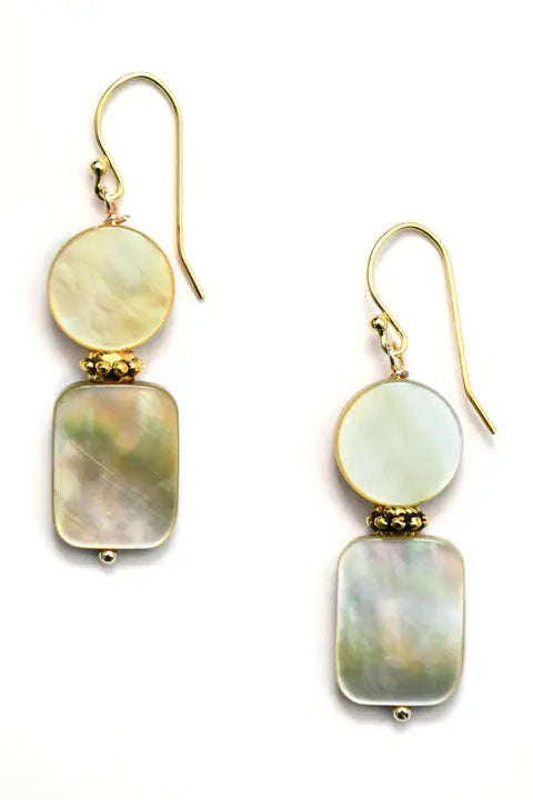 Mother of Pearl Drop and Dangle Earrings