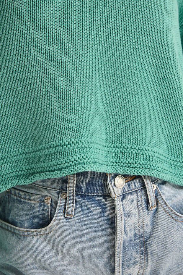 Emerson Cropped Sweater - Tide Pool