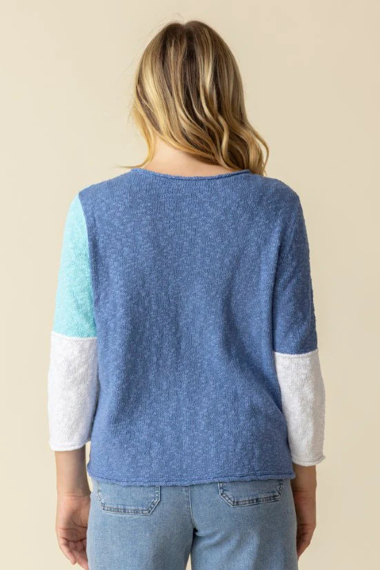 Yin Yang Color Block Pull Over