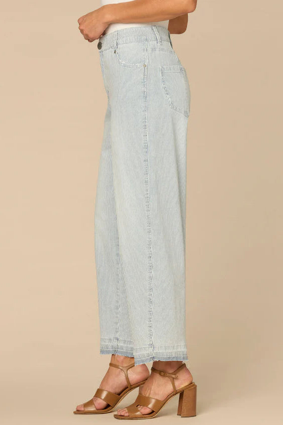 Skyrise Barrel Leg Release Hem Jean