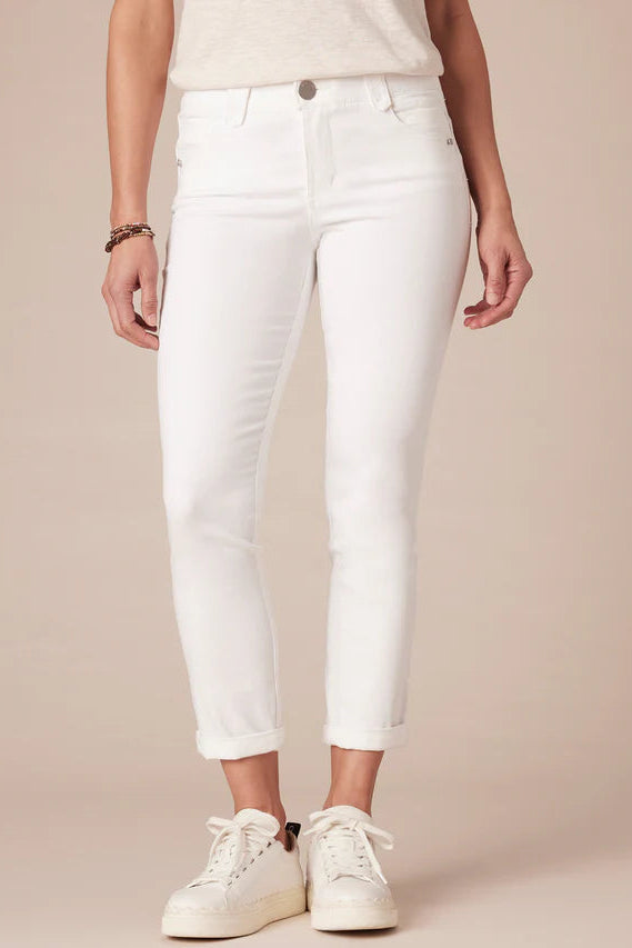 Optic White Ankle Skimmer