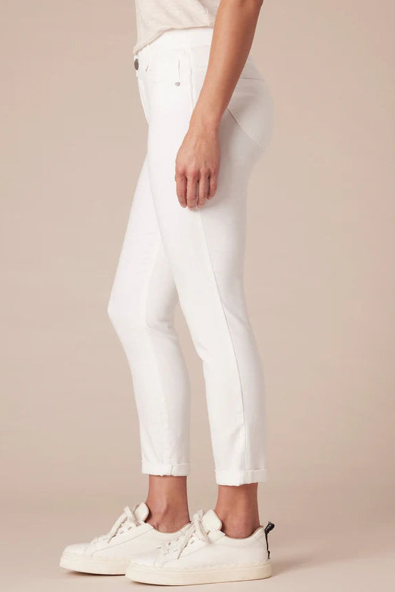 Optic White Ankle Skimmer