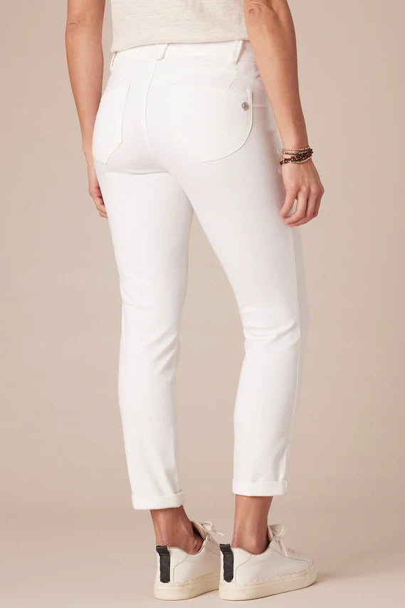 Optic White Ankle Skimmer