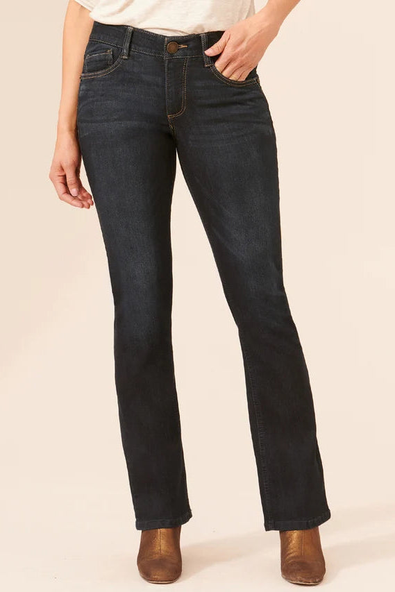 "Ab"solution® High Rise Itty Bitty Boot Jeans in Indigo