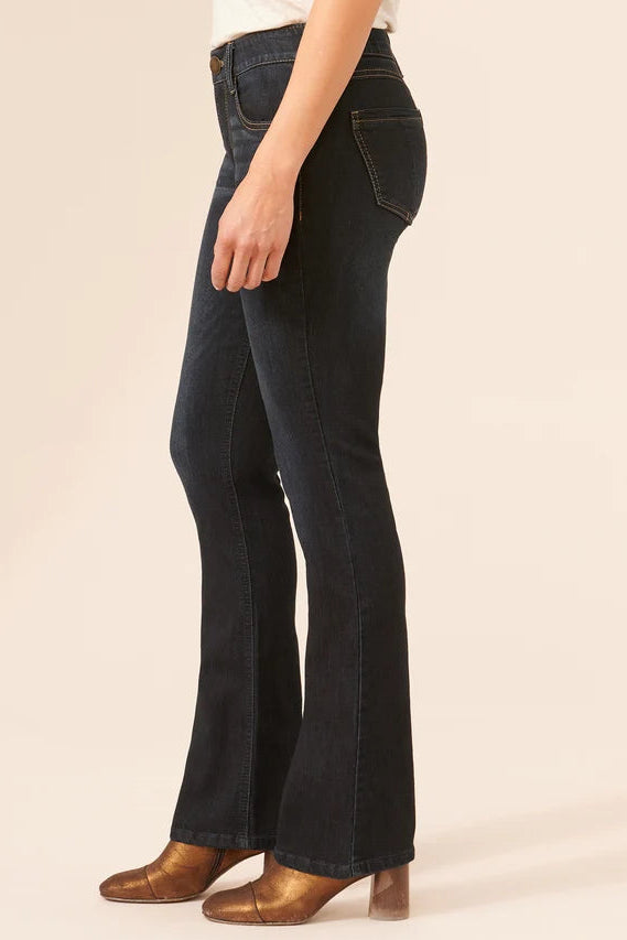 "Ab"solution® High Rise Itty Bitty Boot Jeans in Indigo