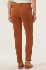 "Ab"solution Corduroy Straight Leg Pant in roasted pecan