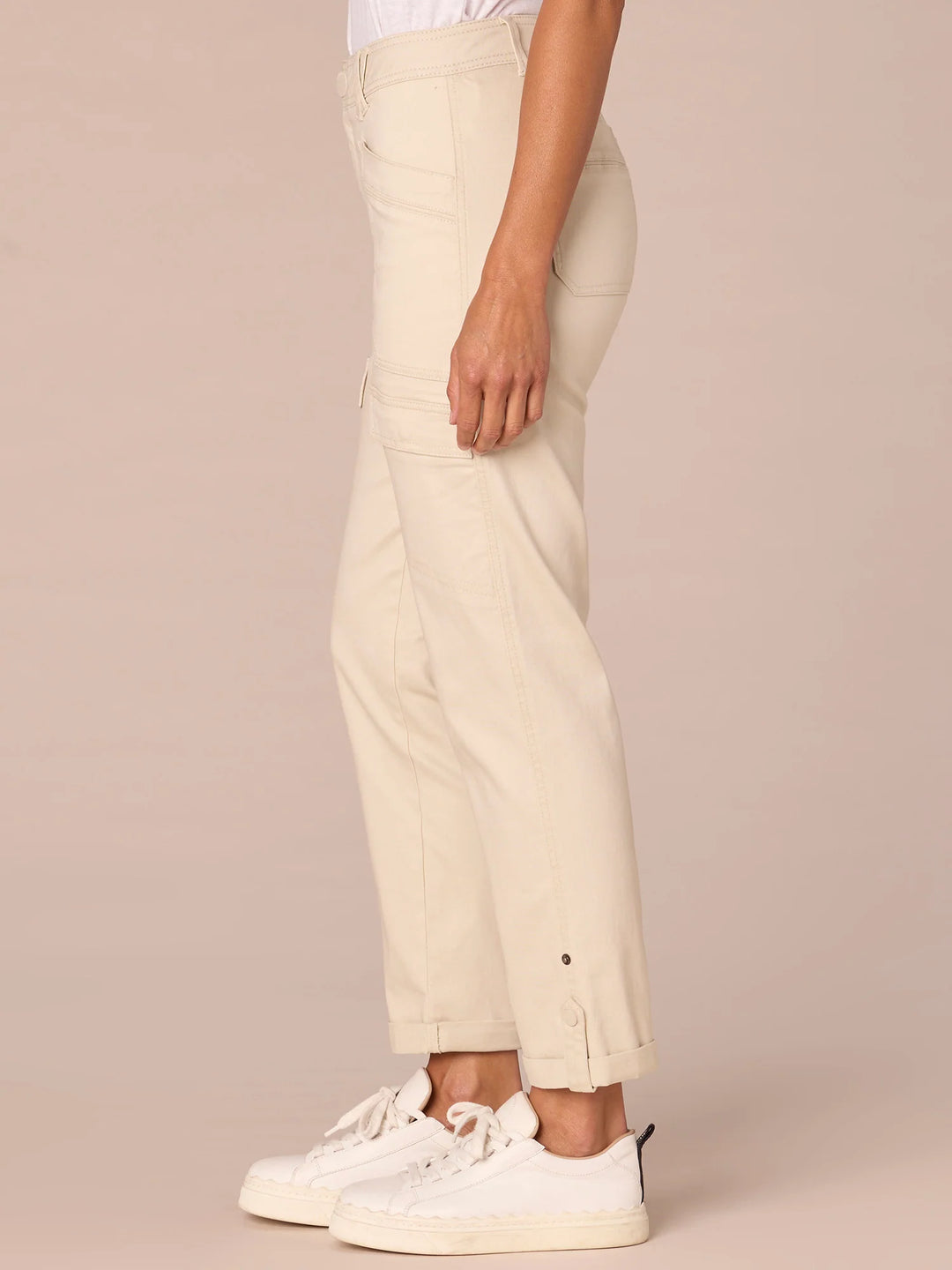 High Rise Roll Cuff Pant