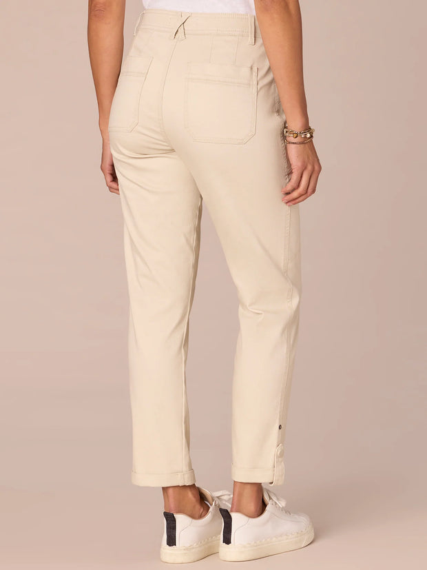 High Rise Roll Cuff Pant