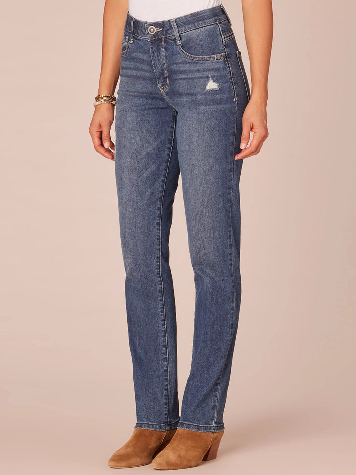 "Ab"solution High Rise Straight Leg Jeans