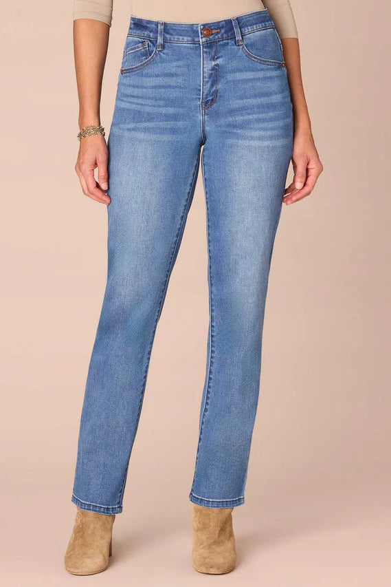 "Ab"solution High Rise Straight Leg Jean