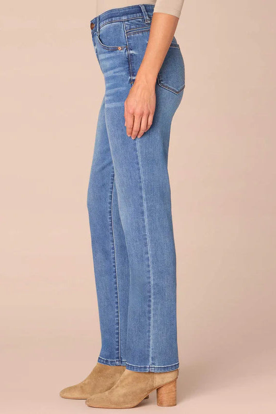 "Ab"solution High Rise Straight Leg Jean