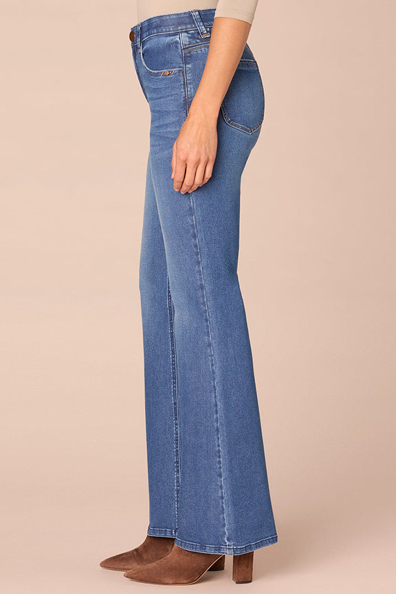 High Rise Out There Flare Jean